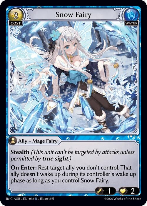Image for Snow Fairy (032) (Mordred Re: Collection, Aurelian Regent) (AURR) - Grand Archive TCG