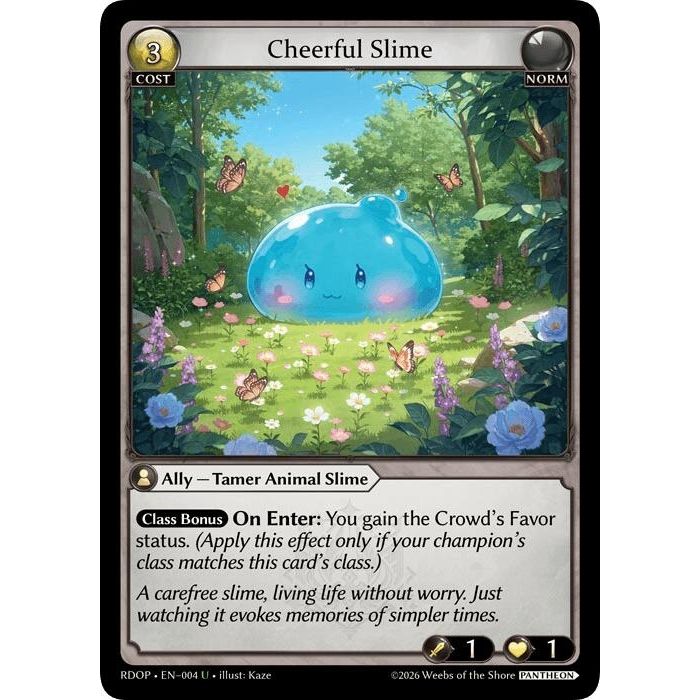 Image for Cheerful Slime (004) (Radiant Origins: Pantheon) - Grand Archive TCG