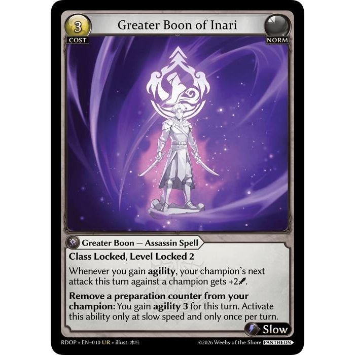Image for Greater Boon of Inari (010) (Radiant Origins: Pantheon) - Grand Archive TCG