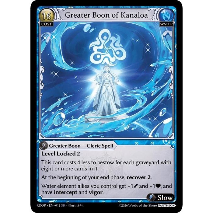 Image for Greater Boon of Kanaloa (012) (Radiant Origins: Pantheon) - Grand Archive TCG