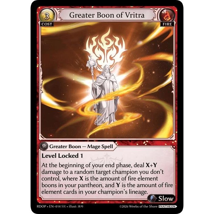 Image for Greater Boon of Vritra (014) (Radiant Origins: Pantheon) - Grand Archive TCG