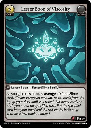 Lesser Boon of Viscosity (045) (Radiant Origins: Pantheon)