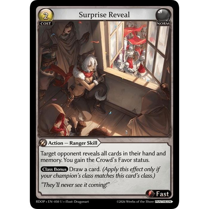 Image for Surprise Reveal (050) (Radiant Origins: Pantheon) - Grand Archive TCG