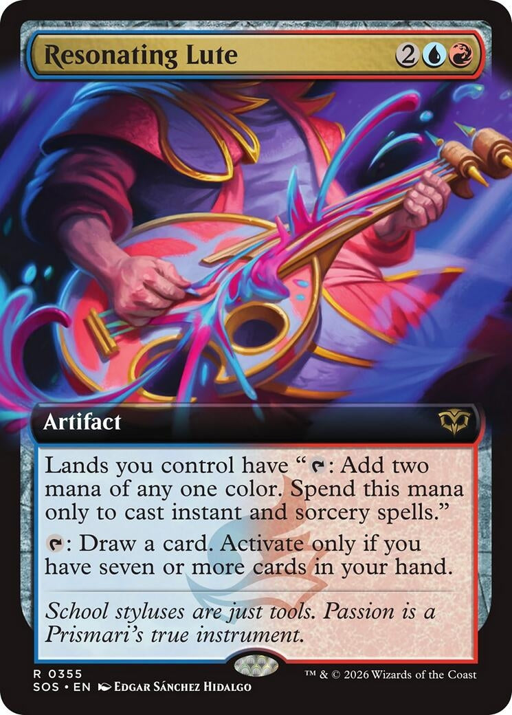 Resonating Lute (Extended Art) (355) (Secrets of Strixhaven) - PokeBox USA