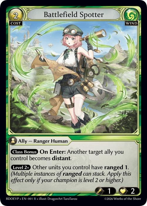 Image for Battlefield Spotter (001) (Radiant Origins Event Pack) (RDOEVP) - Grand Archive TCG
