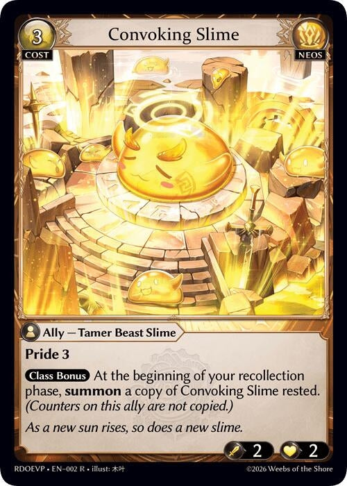 Image for Convoking Slime (002) (Radiant Origins Event Pack) (RDOEVP) - Grand Archive TCG
