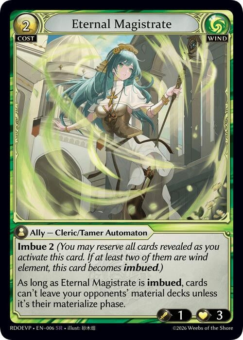 Image for Eternal Magistrate (006) (Radiant Origins Event Pack) (RDOEVP) - Grand Archive TCG