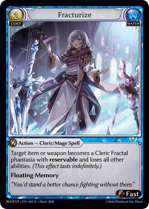 Image for Fracturize (009) (Radiant Origins Event Pack) (RDOEVP) - Grand Archive TCG