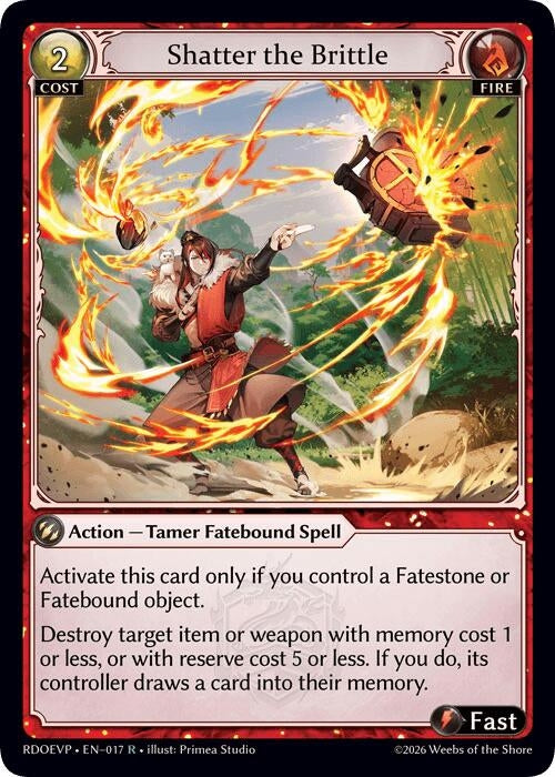 Image for Shatter the Brittle (017) (Radiant Origins Event Pack) (RDOEVP) - Grand Archive TCG