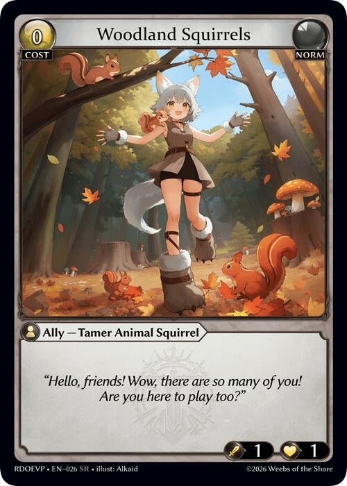 Image for Woodland Squirrels (026) (Radiant Origins Event Pack) (RDOEVP) - Grand Archive TCG