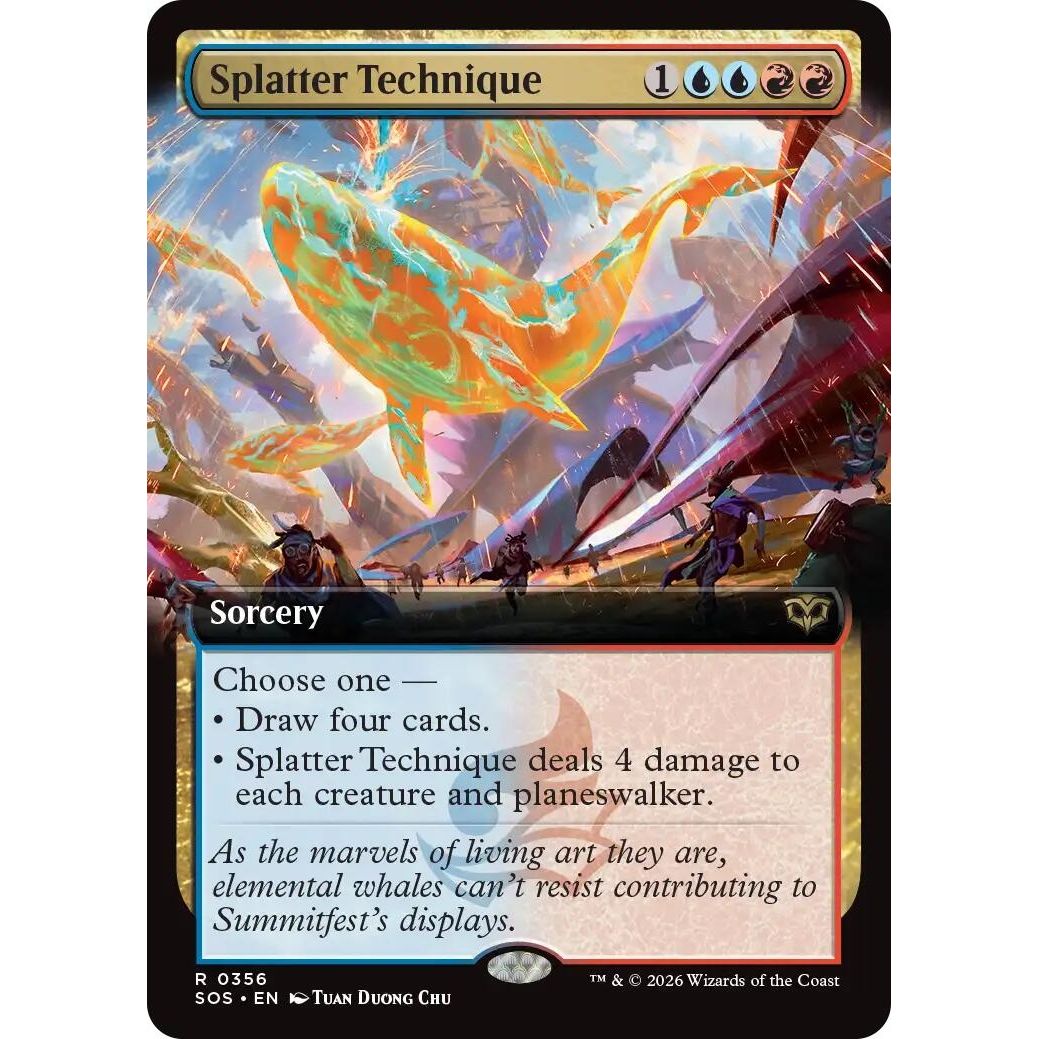 Splatter Technique (Extended Art) (356) (Secrets of Strixhaven) - PokeBox USA