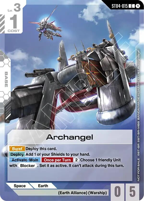 Image for Archangel (Store Tournament Participant Pack 04) (ST04-015) (Gundam Promotional Cards) (GCG-PR) - Gundam Card Game