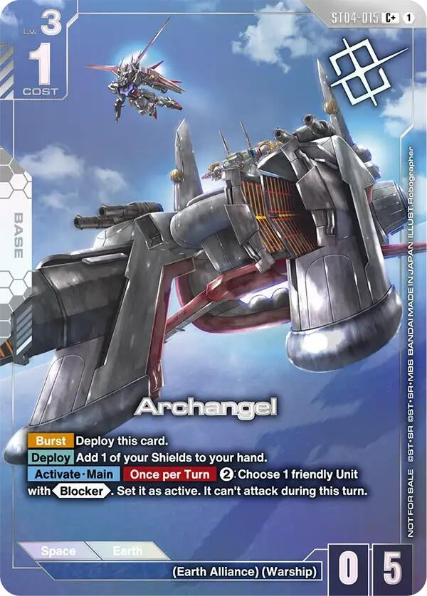 Image for Archangel (Store Tournament Winner Pack 04) (ST04-015) (Gundam Promotional Cards) (GCG-PR) - Gundam Card Game
