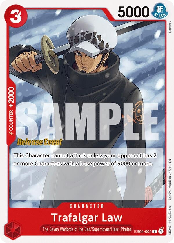 Image for Trafalgar Law (EB04-005) (Adventure on Kami's Island Release Event Cards) (OP15 RE) - One Piece Card Game