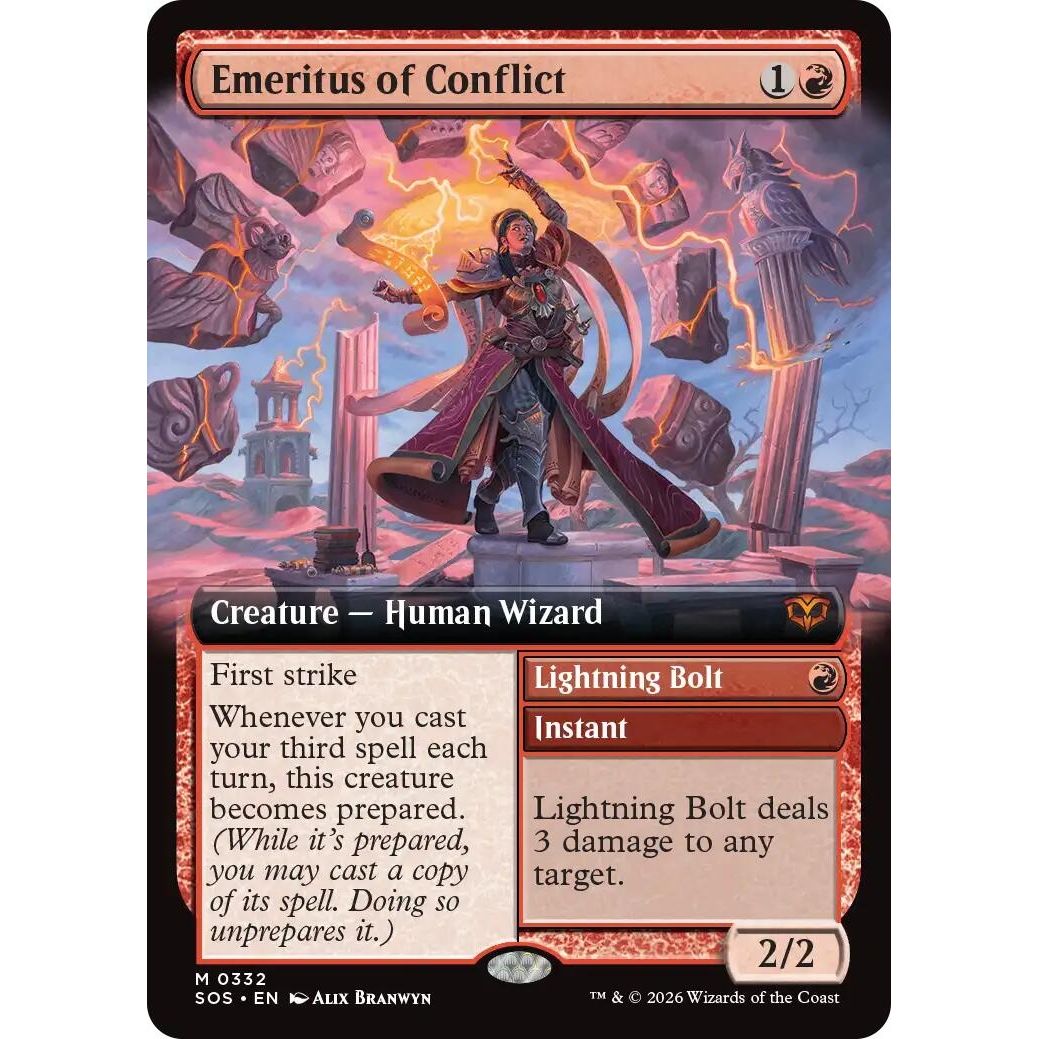 Emeritus of Conflict (Extended Art) (332) (Secrets of Strixhaven) - PokeBox USA