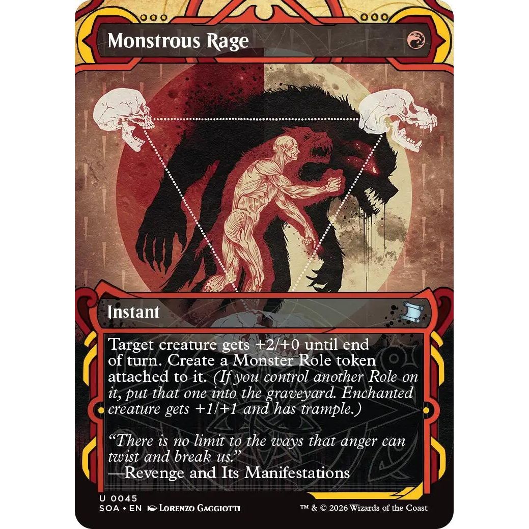Monstrous Rage (45) (Secrets of Strixhaven: Mystical Archive) - PokeBox USA