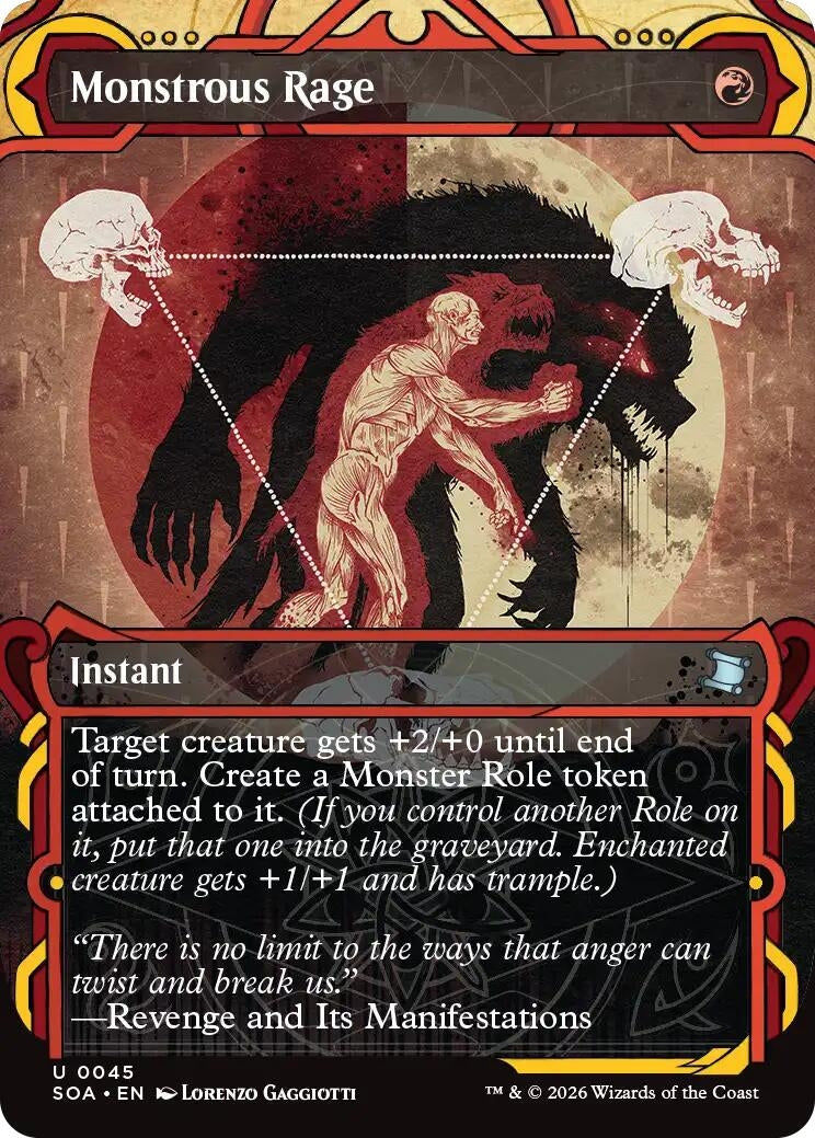 Monstrous Rage (45) (Secrets of Strixhaven: Mystical Archive) - PokeBox USA