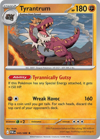 Image for Tyrantrum - 045/088 (Non-Holo) (045/088) (Deck Exclusives) (PR) - Pokemon