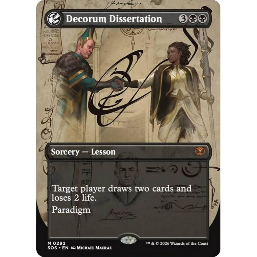Decorum Dissertation (Borderless) (292) (Secrets of Strixhaven) - PokeBox USA