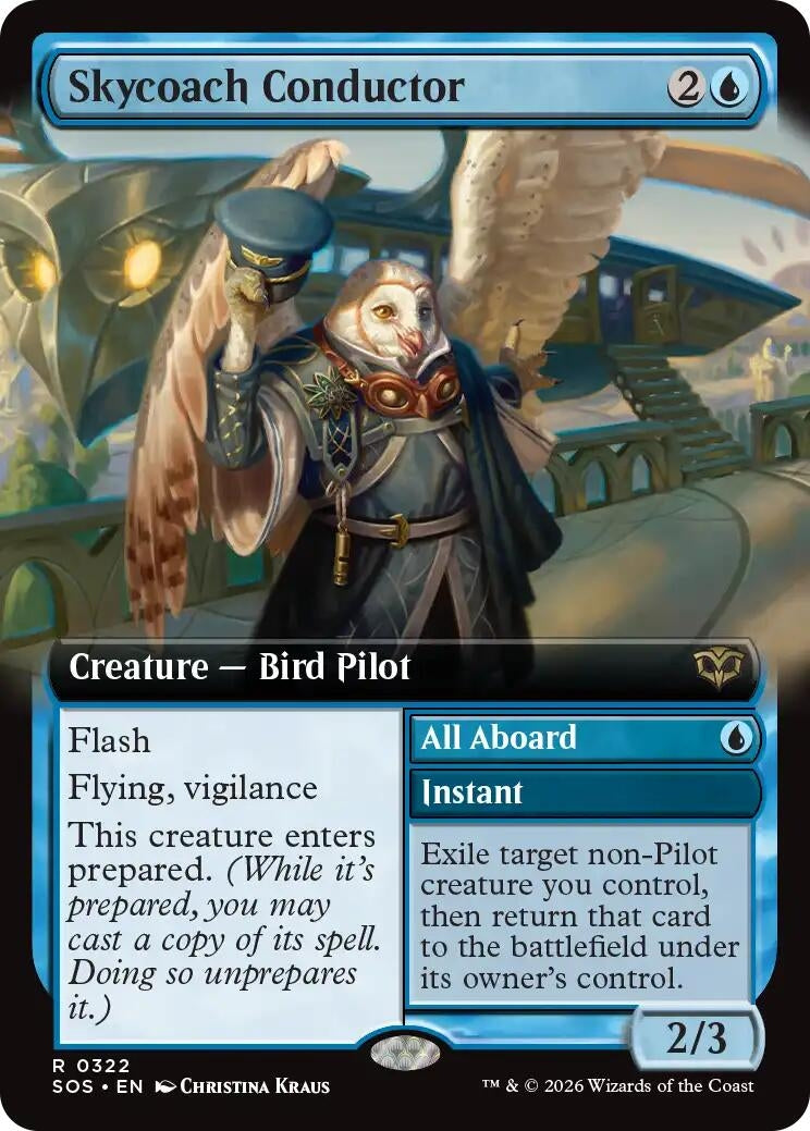 Skycoach Conductor (Extended Art) (322) (Secrets of Strixhaven)