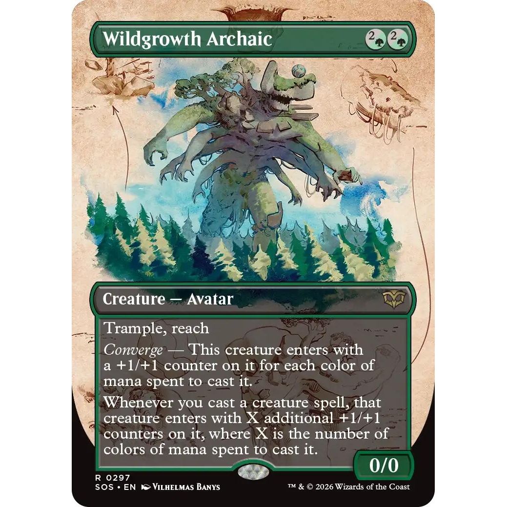 Wildgrowth Archaic (Borderless) (297) (Secrets of Strixhaven) - PokeBox USA