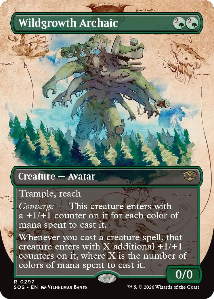 Wildgrowth Archaic (Borderless) (297) (Secrets of Strixhaven) - PokeBox USA