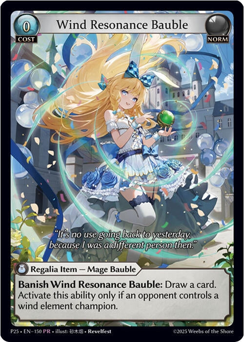 Image for Wind Resonance Bauble (150) (Promotional Cards) (P) - Grand Archive TCG