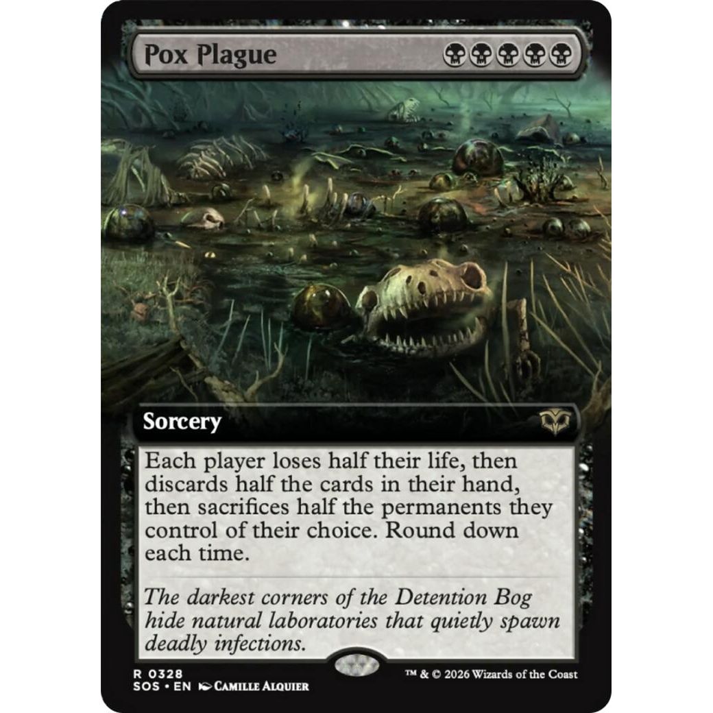 Pox Plague (Extended Art) (328) (Secrets of Strixhaven) - PokeBox USA