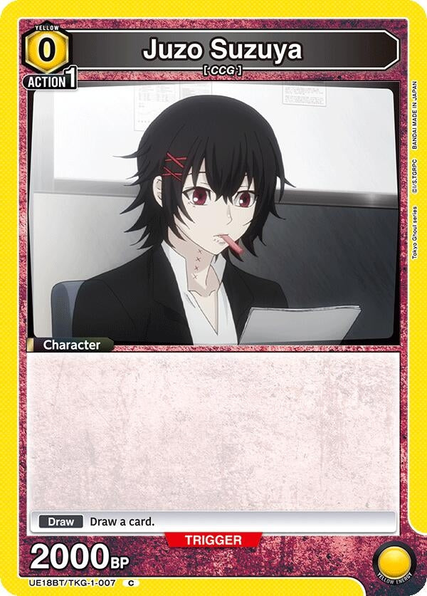 Image for Juzo Suzuya (007) (UE18BT/TKG-1-007) (UE18BT: Tokyo Ghoul) (UE18BT) - Union Arena