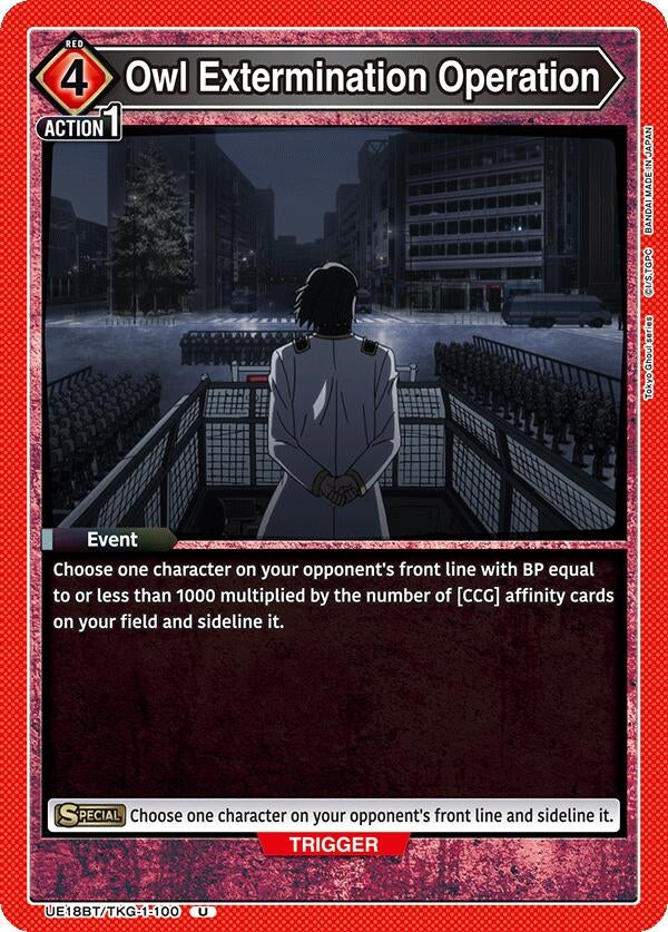Image for Owl Extermination Operation (UE18BT/TKG-1-100) (UE18BT: Tokyo Ghoul) (UE18BT) - Union Arena