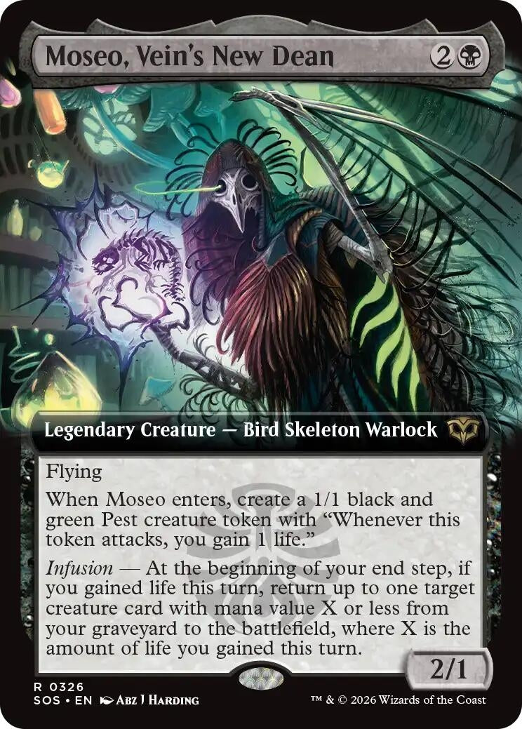 Moseo, Vein's New Dean (Extended Art) (326) (Secrets of Strixhaven)