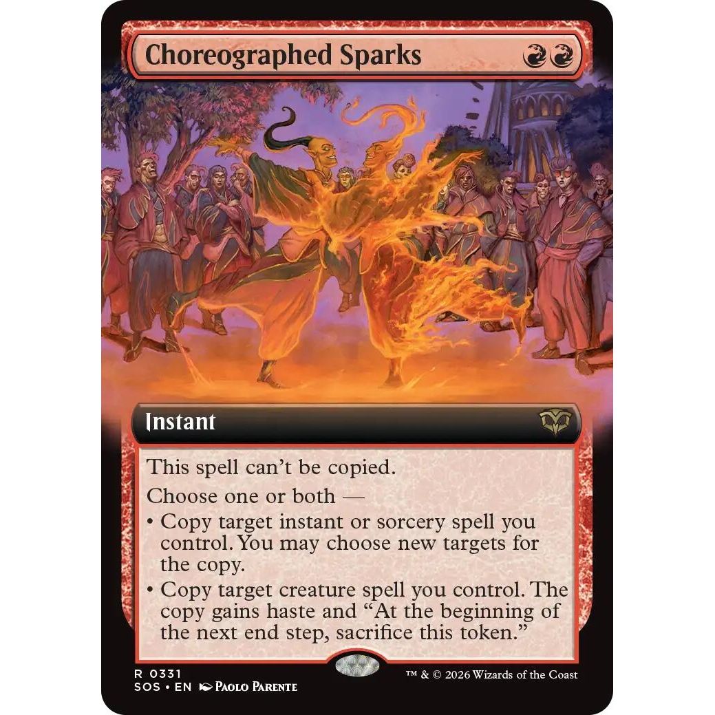 Choreographed Sparks (Extended Art) (331) (Secrets of Strixhaven) - PokeBox USA