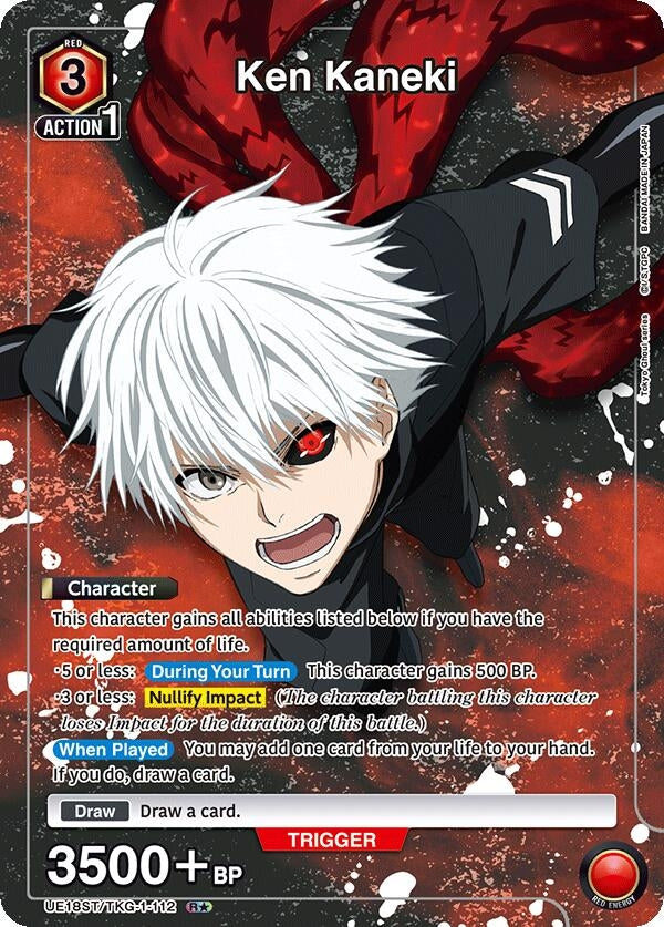 Image for Ken Kaneki (112) (R*) (UE18ST/TKG-1-112) (UE18ST: Tokyo Ghoul Starter Deck) (UE18ST) - Union Arena