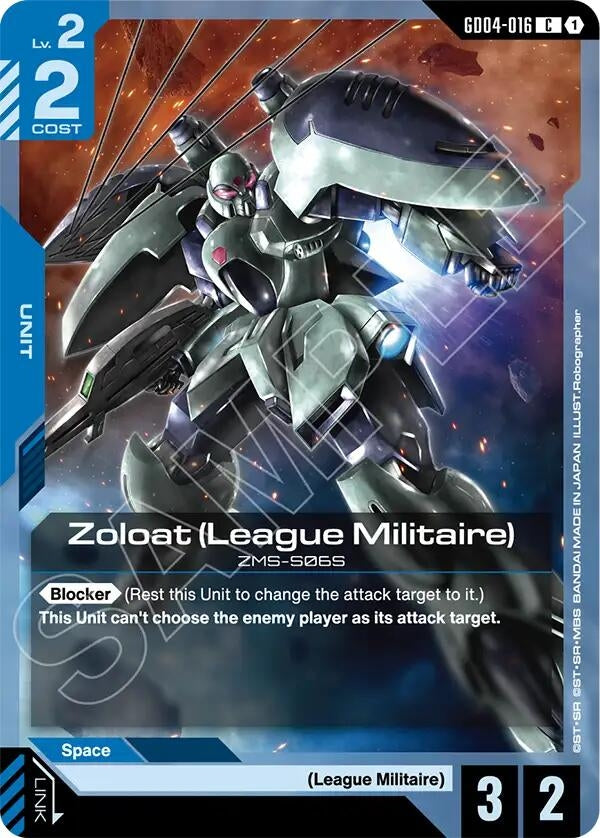 Image for Zoloat (League Militaire) (GD04-016) (Phantom Aria) (GD04) - Gundam Card Game