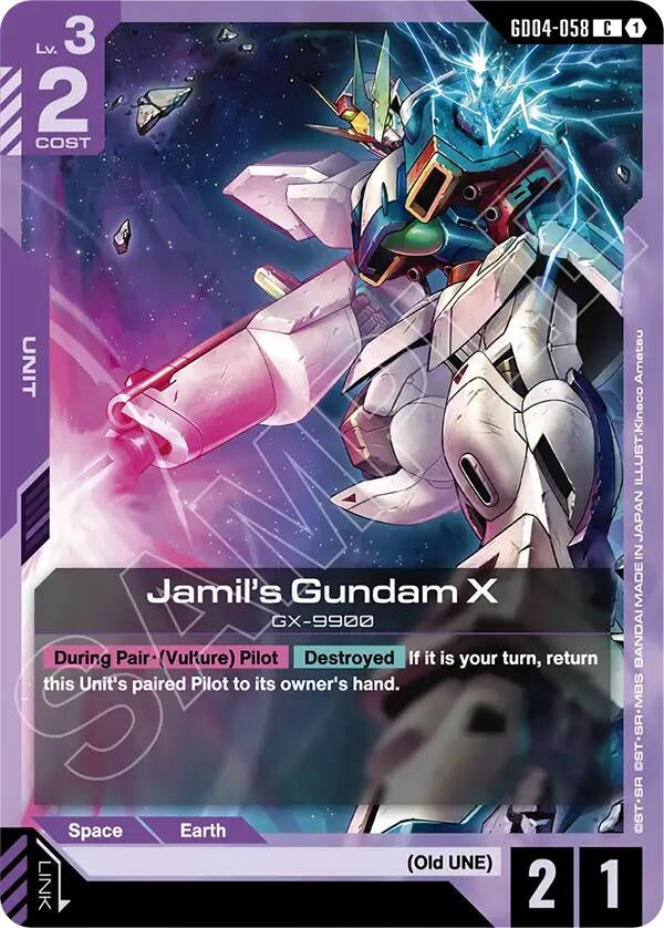 Image for Jamil's Gundam X (GD04-058) (Phantom Aria) (GD04) - Gundam Card Game