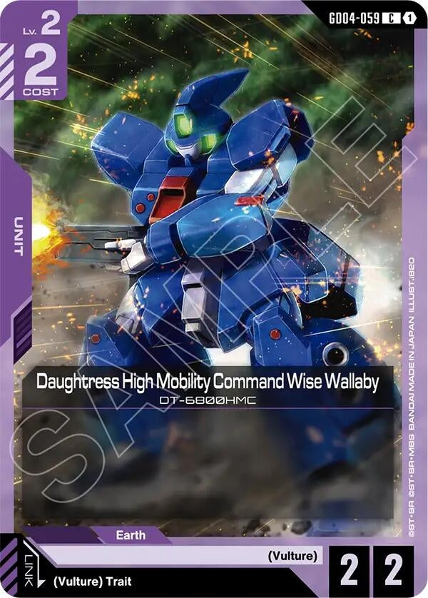 Image for Daughtress High Mobility Command Wise Wallaby (GD04-059) (Phantom Aria) (GD04) - Gundam Card Game