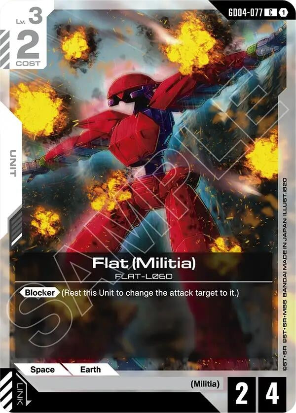 Image for Flat (Militia) (GD04-077) (Phantom Aria) (GD04) - Gundam Card Game