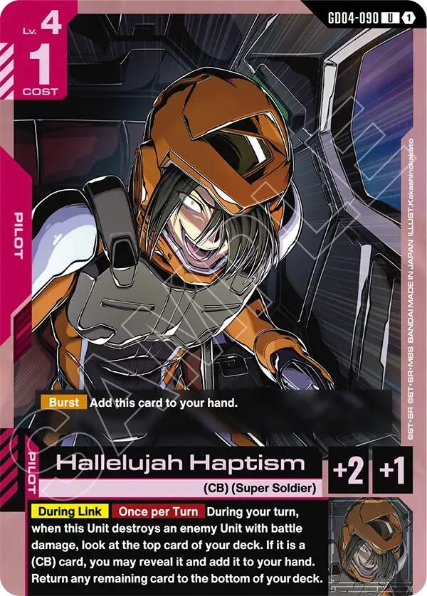 Image for Hallelujah Haptism (GD04-090) (Phantom Aria) (GD04) - Gundam Card Game