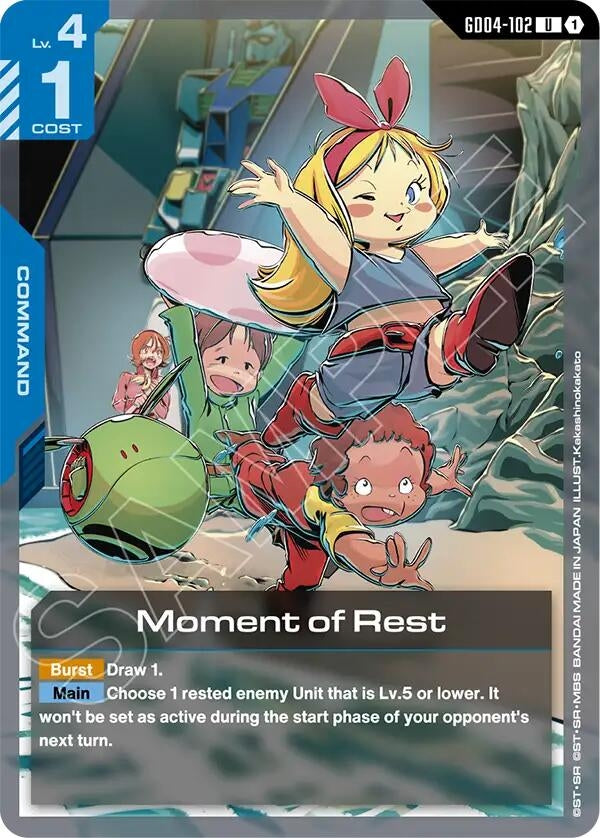 Image for Moment of Rest (GD04-102) (Phantom Aria) (GD04) - Gundam Card Game