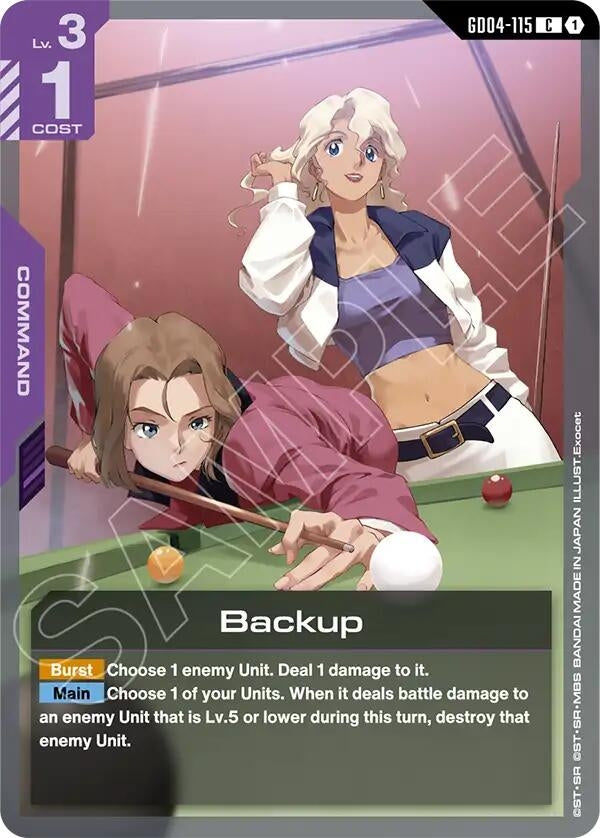 Image for Backup (GD04-115) (Phantom Aria) (GD04) - Gundam Card Game