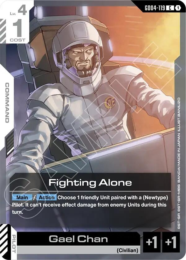 Image for Fighting Alone (GD04-119) (Phantom Aria) (GD04) - Gundam Card Game