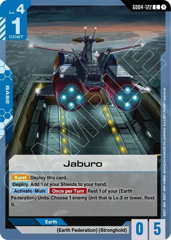 Image for Jaburo (GD04-122) (Phantom Aria) (GD04) - Gundam Card Game