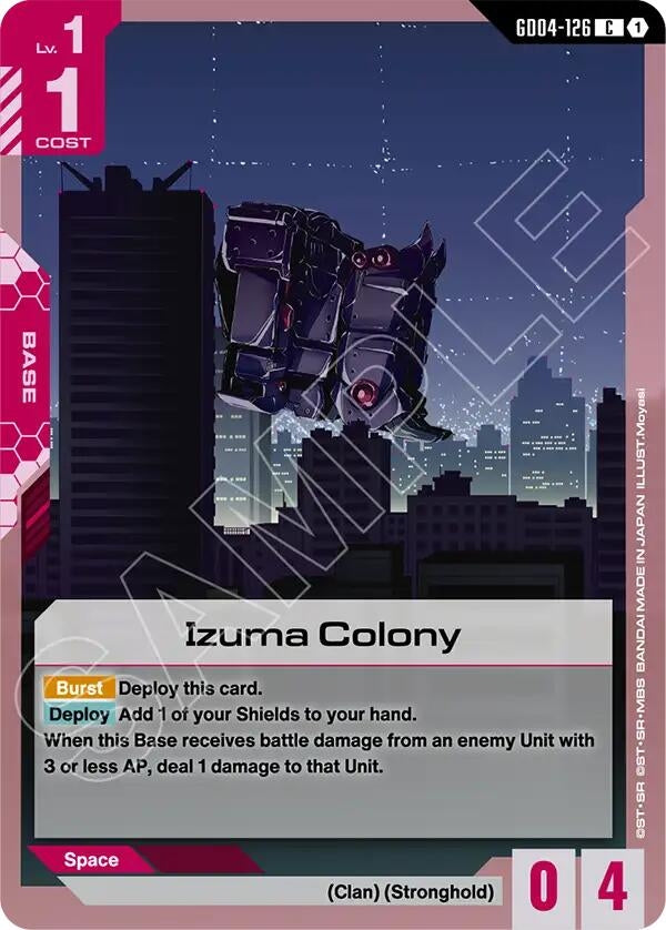Image for Izuma Colony (GD04-126) (Phantom Aria) (GD04) - Gundam Card Game