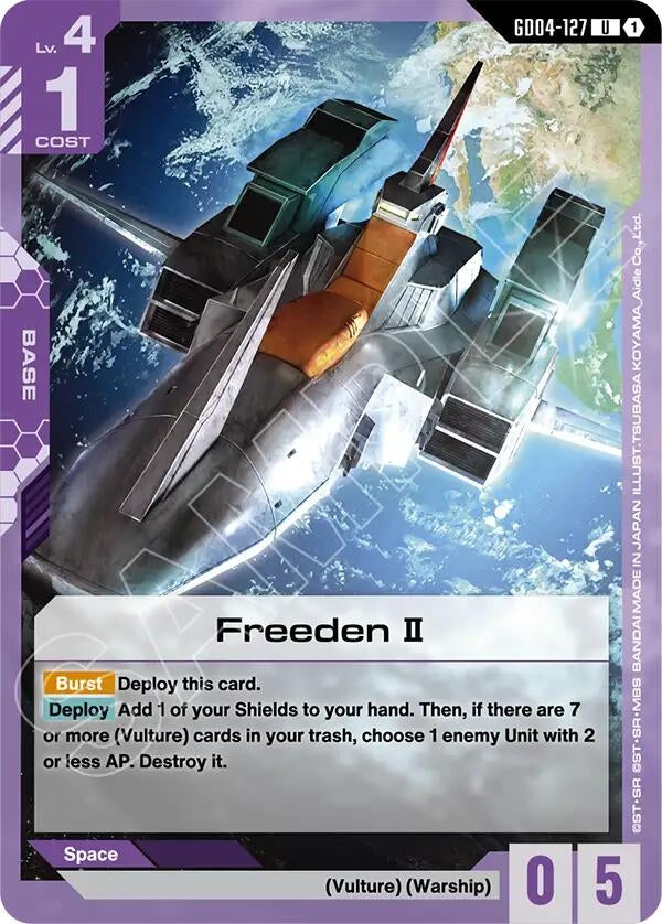 Image for Freeden II (GD04-127) (Phantom Aria) (GD04) - Gundam Card Game