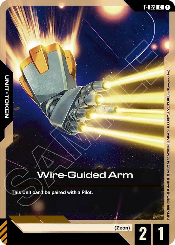 Image for Wire-Guided Arm (T-022) Token (T-022) (Phantom Aria) (GD04) - Gundam Card Game