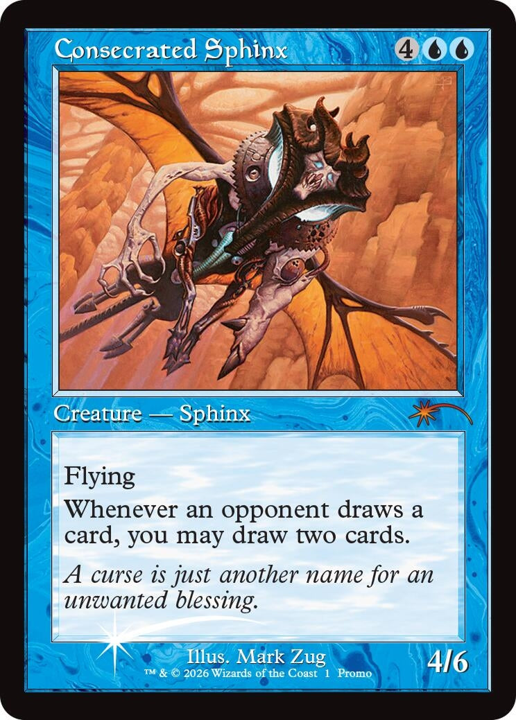 Consecrated Sphinx (Retro Frame) (1) (MagicFest Cards)