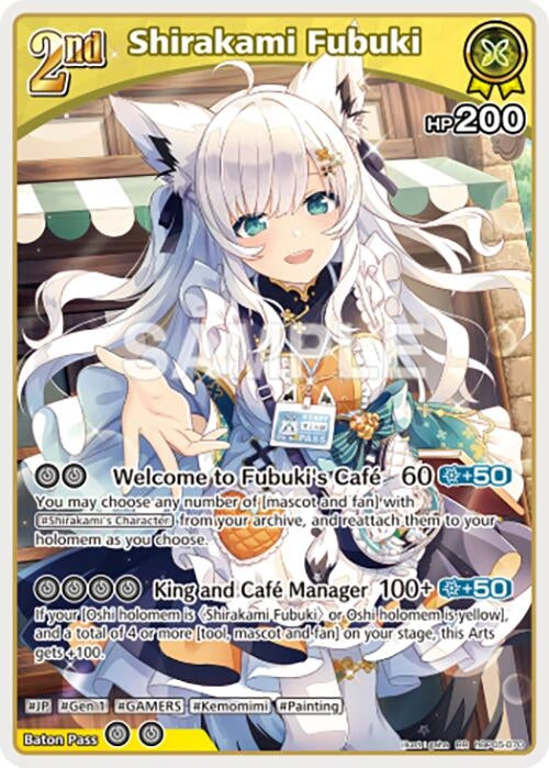 Image for Shirakami Fubuki (RR) (hBP05-070) (Enchant Regalia) (HBP05E) - Hololive