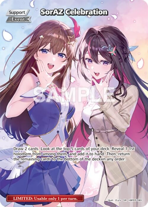 Image for SorAZ Celebration (SR) (hBP05-080) (Enchant Regalia) (HBP05E) - Hololive