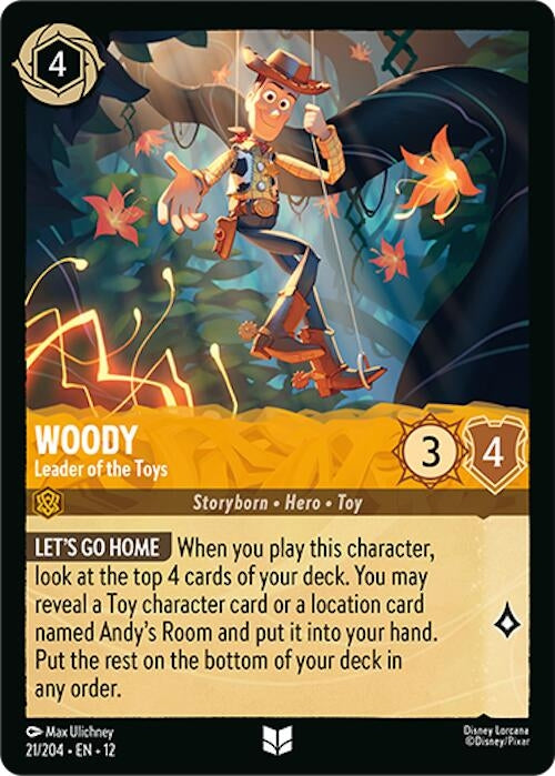 Image for Woody - Leader of the Toys (21/204) (Wilds Unknown) (12) - Disney Lorcana