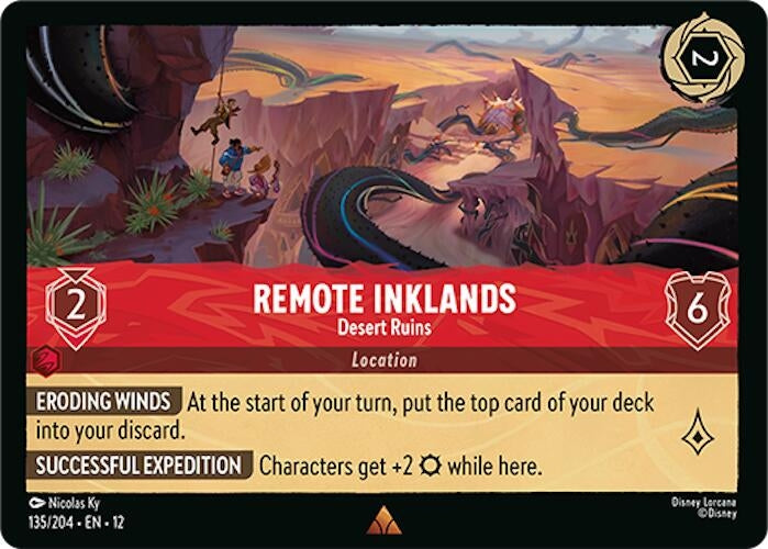 Image for Remote Inklands - Desert Ruins (135/204) (Wilds Unknown) (12) - Disney Lorcana